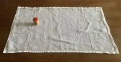 北欧ヴィンテージ⭐︎ ドローンワーク（引き抜き刺繍）　リネンテーブルクロス