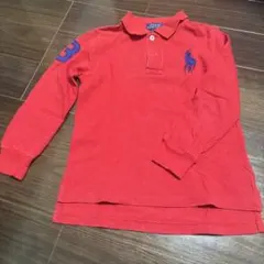 Polo Ralph Lauren 赤 長袖ポロシャツ 4T
