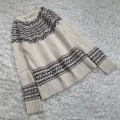 Abercrombie & Fitch (XS) 総柄 ニットセーター ラメ系