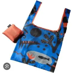 KALDI エコバッグ いきものがたり ブルー