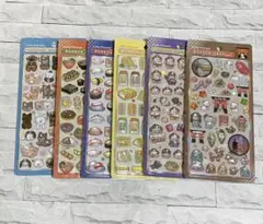 【正規品】ボンボンドロップシール 和柄 たまごサンド 相撲 古都巡り 6枚セット