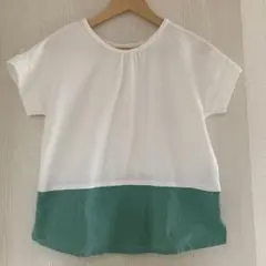 ホワイト/グリーン Tシャツ 160サイズのサムネイル