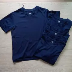 UNIQLO Tシャツ 120 ネイビー 4枚セット