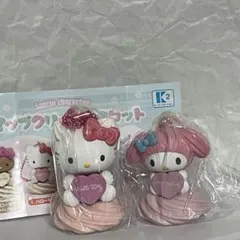 シープラガチャ サンリオ ホイップクリームマスコット　キティ　マイメロ　計2点