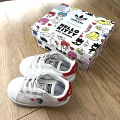 adidasスタンスミススニーカー　ハローキティ12.5cm ファーストシューズ