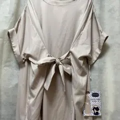 楽ちん⸜(*ˊᗜˋ*)⸝マタニティーウエストリボンワンピース未使用！タグ付きのサムネイル