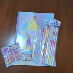 ディズニープリンセス 文房具セット ラプンツェル ベル アリエル