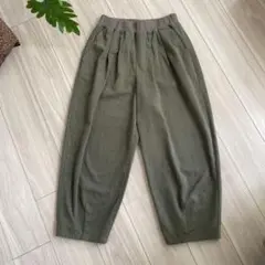 studio CLIP クリップ　イージーカーブパンツ　カーキ