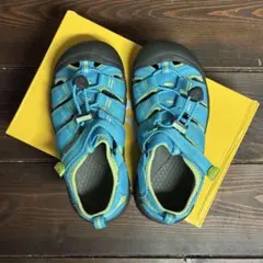 Keen キッズ　水遊びサンダル 青/緑 サイズ　19.5cm