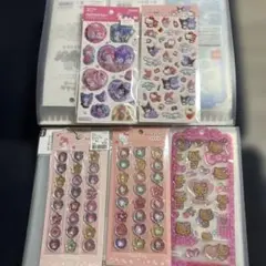 サンリオおはじきシール ポップデコパーティー ジュエリードロップシール 5枚