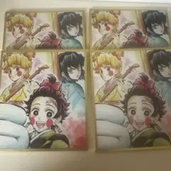 鬼滅の刃　アクリル色紙　竈門炭治郎　嘴平伊之助　我妻善逸　4点セット