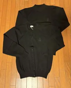 ミキハウス　クリーニング済　ブラック カーディガン セーター セット