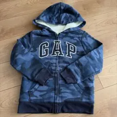 キッズ　子ども用　GAP KIDS 迷彩柄 ボアパーカー ジップアップ　120