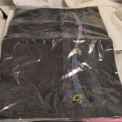 デニムバッグ　　カラフル音符