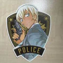 名探偵コナン　ゼロの日常　警察バッジ　ステッカー