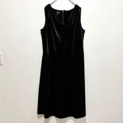 ☘️美品✨ Talbots 【XL】 タルボット ベロア ワンピース ブラック