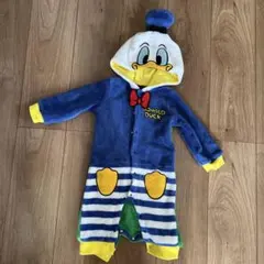ドナルドダック フリースロンパース 95cm