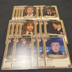 ハリーポッターカード　ハーマイオニー　ミネルバ・マクゴナガル　ロン　ネビル　SR ミネルバ・マクゴナガル 01-009 SR4枚 ハリー・ポッターカードゲーム