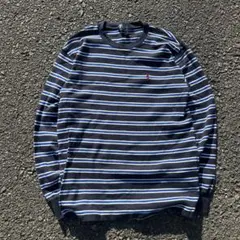古着　Ralph Lauren ボーダー　ロンT 厚手 短丈のサムネイル
