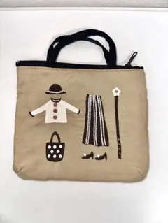 【Atsuko Matano マタノアツコ】 刺繍ポーチ クローゼットのサムネイル
