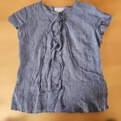 agnès b. チェック柄 半袖シャツ