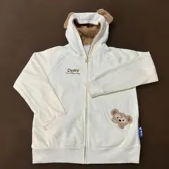 ディズニー　ダッフィー　パーカー　上着　公式　もこもこ　おしゃれ着