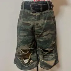 迷彩 ハーフパンツ レディース