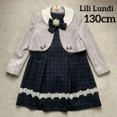 く*め様 リリーランディフォーマルドレス ジャケット付き チェック柄130cm