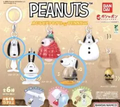 ⭐︎PEANUTS⭐︎めじるしアクセサリーガチャ　スヌーピー3点おまとめ　新品未開封