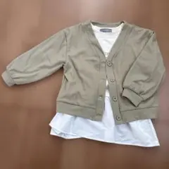 長袖カットソー&カーディガンセット　110cm