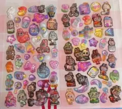 ボンボンドロップ まとめ 2枚セット ぷくぷくシール ラブブ♡