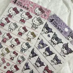【匿名配送】4サイズステッカー　サンリオ　キティ　クロミ