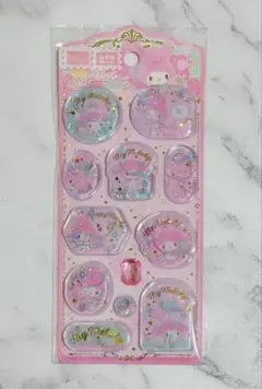 マイメロディ② ウォーターシール　立体　3Ｄ　キラキラ　まとめ売り