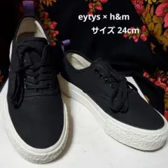 美品 eytys × h&m キャンバス 厚底スニーカー プラットフォームのサムネイル