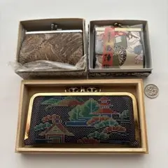 がま口財布　西陣織　蓑虫細工　大島紬　小物入れ　小銭入れ　まとめて