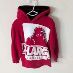 XLARGE ゴリラプリントフード付きトレーナー