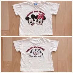 ディズニー　ミッキー　ミニー　半袖　tシャツ　100 バースデイ　しまむら