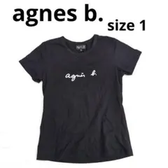 229○ agnes b. ブラック Tシャツ サイズ1