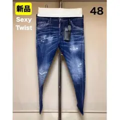 Dsquared2 スーパーツインキー ラインストーン 42 ブラックデニム 
