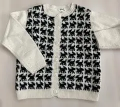 a.v.v ハウンドトゥース柄 カーディガン 110