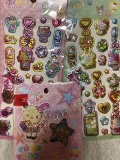正規品サンリオ ぷくキラシール おはじきシールセット