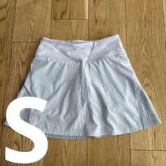 luluremon プリーツミニスカート ブルー 水色 テニス ゴルフ ヨガ