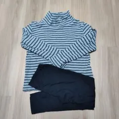 UNIQLO 130サイズ 長袖カットソーとレギンスセット