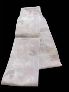 半幅帯　薄紫　光沢あり