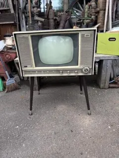○【昭和レトロ】NECブラウン管 希少 テレビ 木材 アンティーク