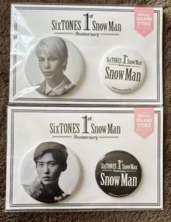 Snow Man 1st Anniversary 缶バッジ 目黒蓮＆ラウール