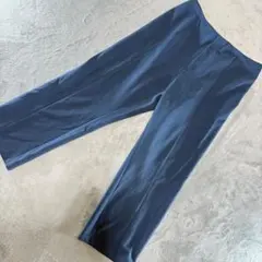 大きいサイズ 美品 スラックスパンツ ブルー サイズ42（4L相当）