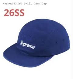 26ss Supreme Washed Chino Twill Camp Cap