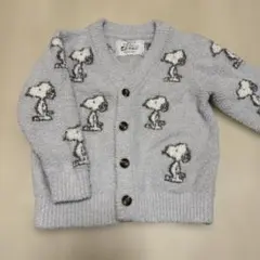 ジェラートピケ　カーディガン　SNOOPY