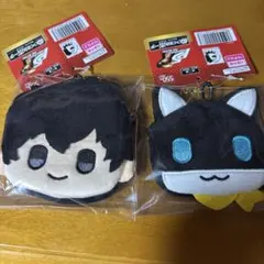 ペルソナ5ロイヤル モルガナ 主人公/雨宮蓮 ぬいぐるみポーチ セット